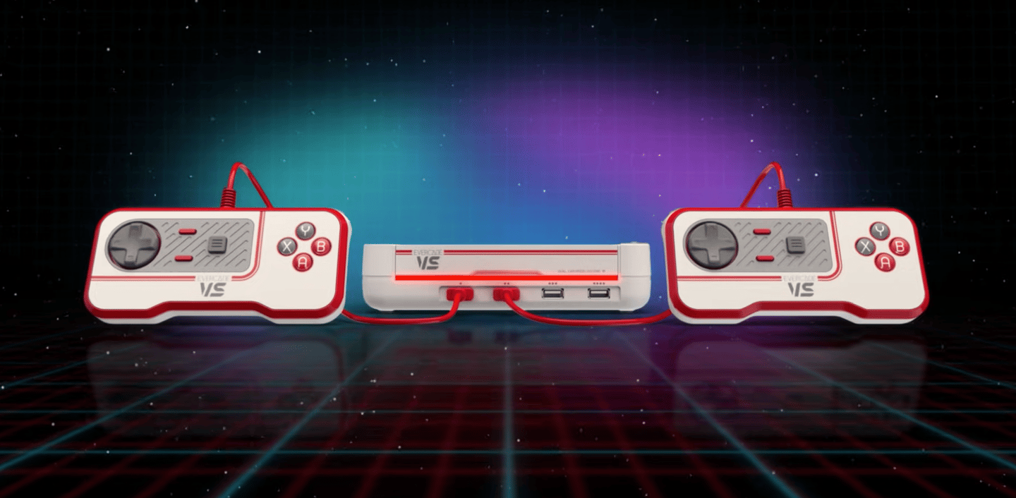Evercade VS retro game console mashes old and new schools together